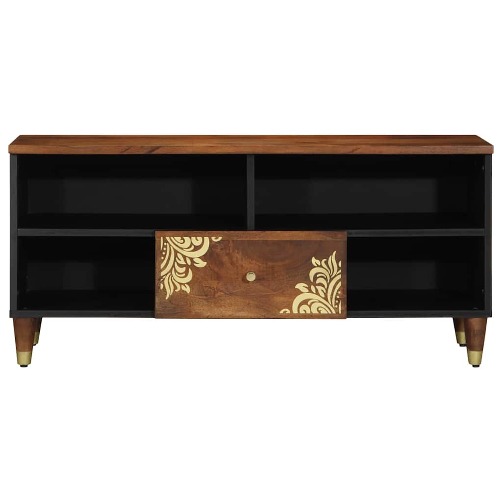 vidaXL TV-Schränk Honigbraun 100 x 33 x 46 cm Massivholz Mango