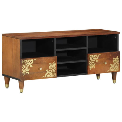 vidaXL TV-Schränk Honigbraun 100 x 33 x 46 cm Massivholz Mango