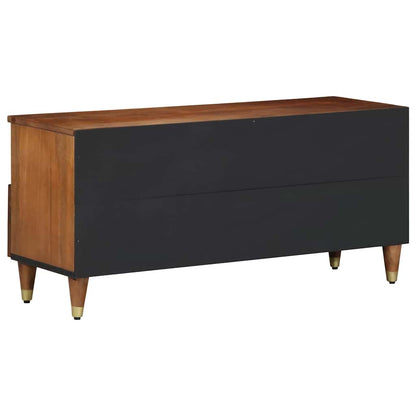 vidaXL TV-Schränk Honigbraun 100 x 33 x 46 cm Massivholz Mango