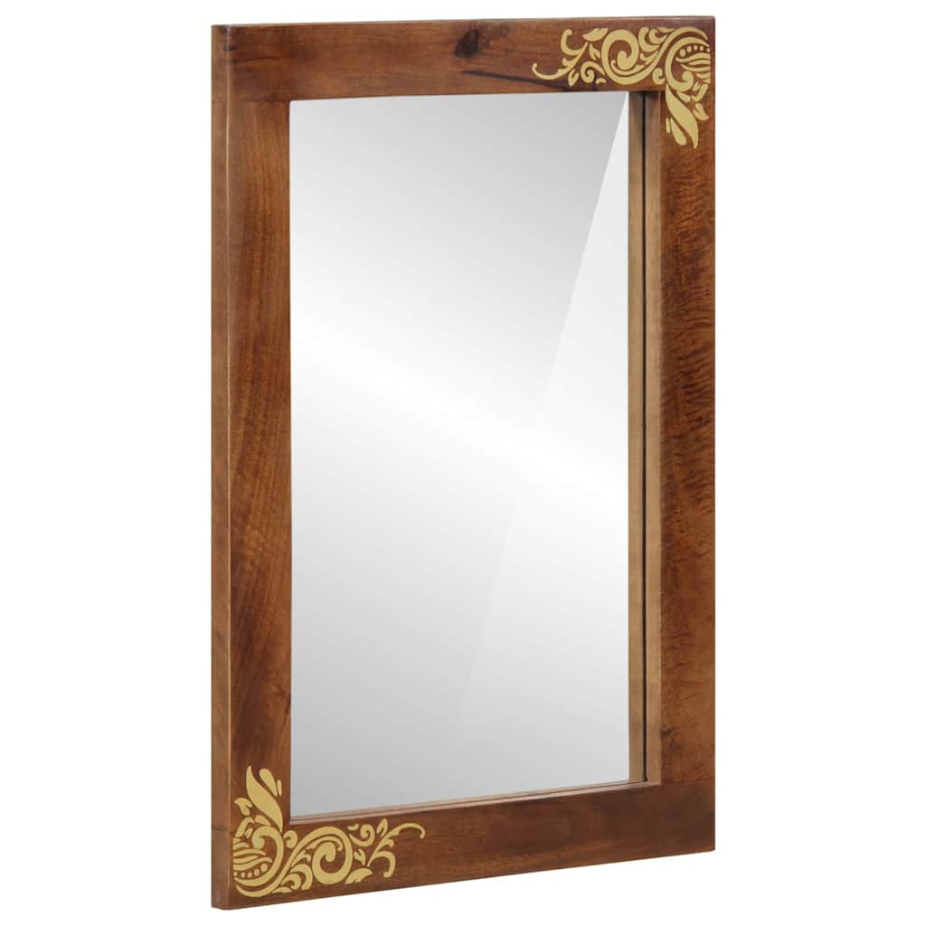 vidaXL Badezimmer Spiegel mit Spiegel Honigbraun 70 x 50 x 2,5 cm