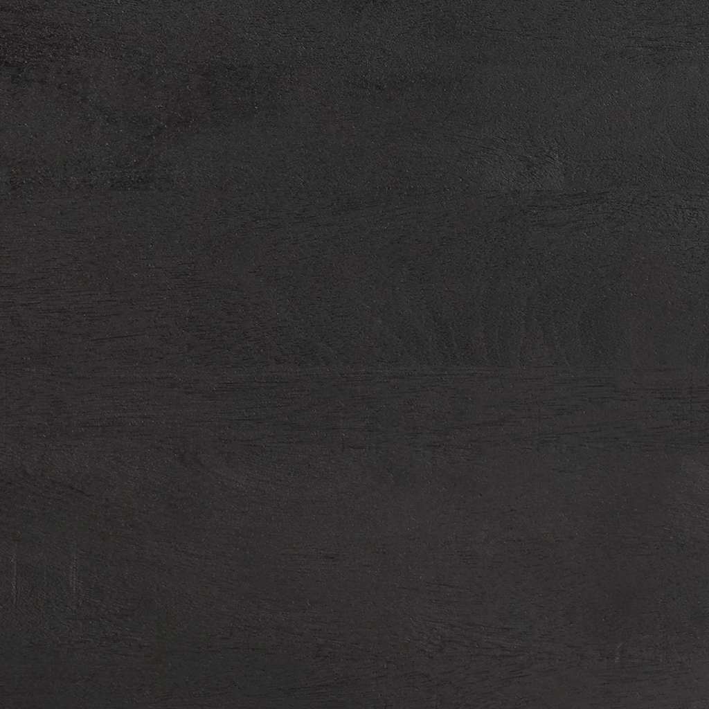 Couchtisch Schwarz 80 x 50 x 40 cm Massivholz Mango