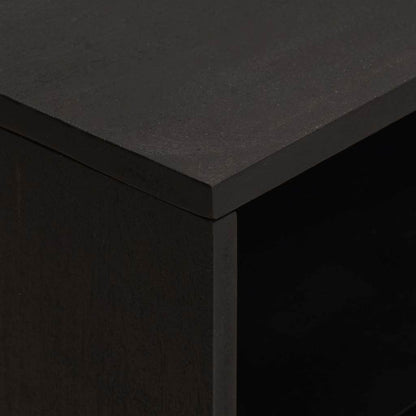 vidaXL Nachttisch Schwarz 50 x 33 x 62 cm Massivholz Mango