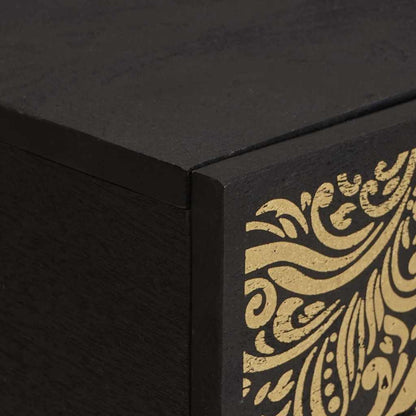 vidaXL Couchtisch Schwarz 100 x 54 x 40 cm Massivholz Mango