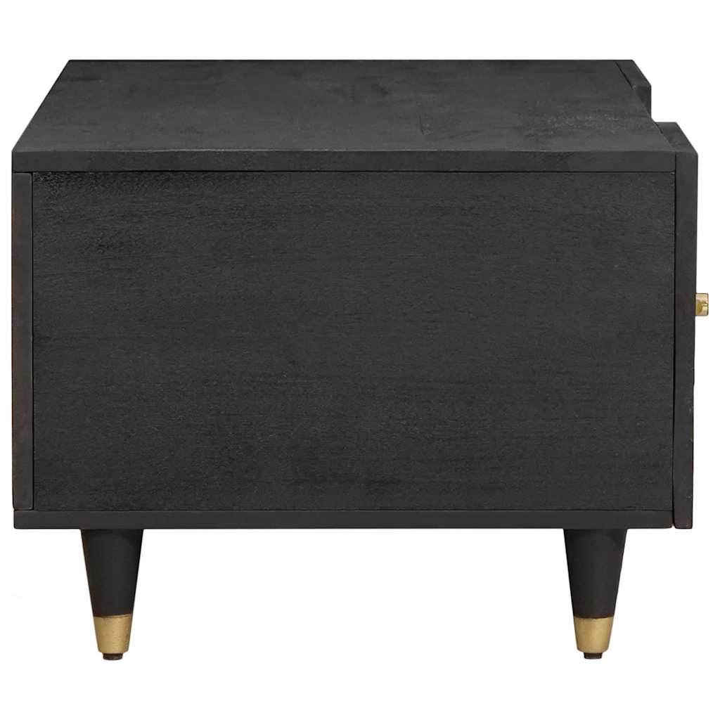 vidaXL Couchtisch Schwarz 100 x 54 x 40 cm Massivholz Mango