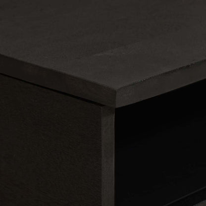 vidaXL Couchtisch Schwarz 80 x 54 x 40 cm Massivholz Mango