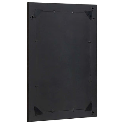 vidaXL Badezimmer Spiegel Schwarz und Silber 70 x 50 x 2,5 cm