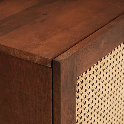 vidaXL Table de chevet 2 pcs Marron 40 x 33,5 x 46 cm Bois de Sesham massif