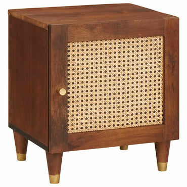 vidaXL Table de chevet 2 pcs Marron 40 x 33,5 x 46 cm Bois de Sesham massif