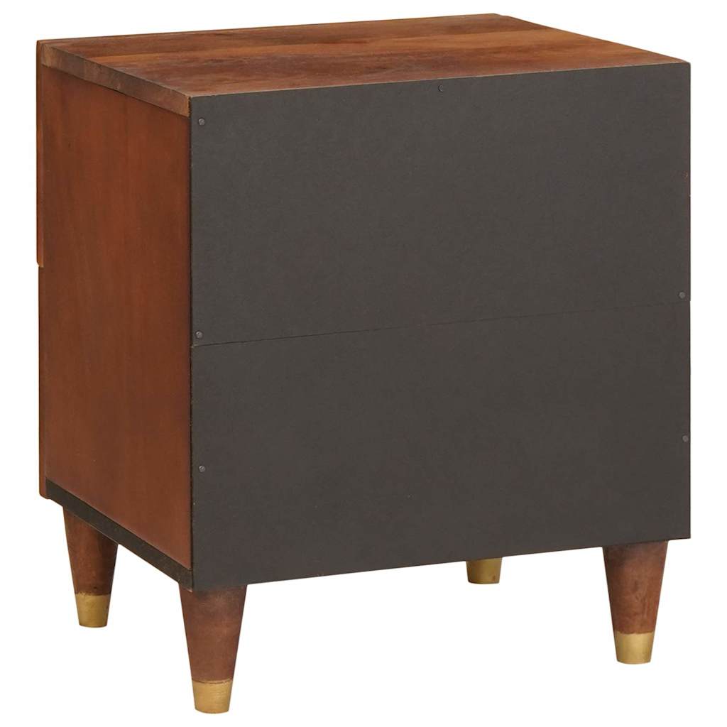 vidaXL Table de chevet marron 40 x 33,5 x 46 cm Bois d'acacia massif