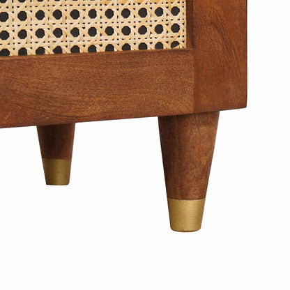 vidaXL Nachttisch 2 pcs Braun 40 x 33,5 x 46 cm Massivholz Akazie