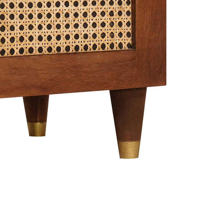 vidaXL Meuble TV avec étagère Marron 105 x 33,5 x 46 cm Bois de manguier massif