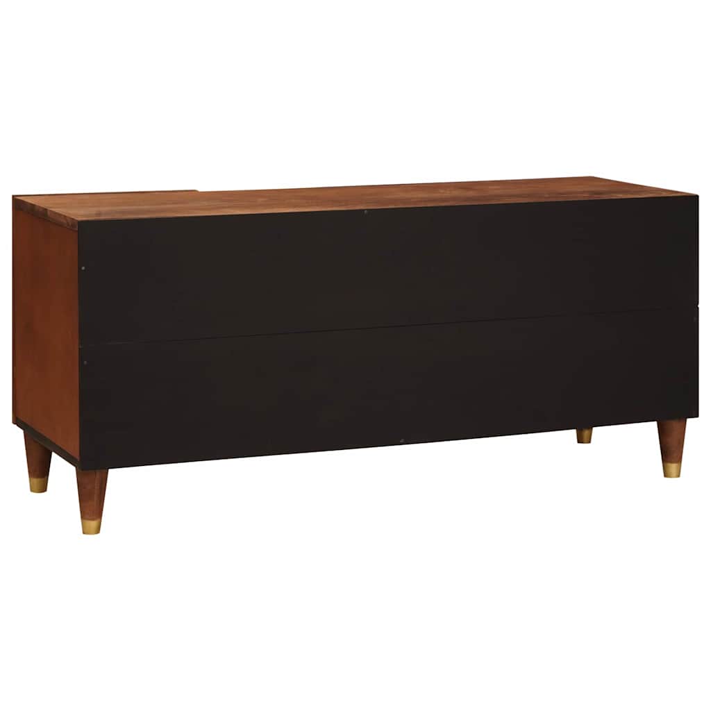 vidaXL Meuble TV avec étagère Marron 105 x 33,5 x 46 cm Bois de manguier massif