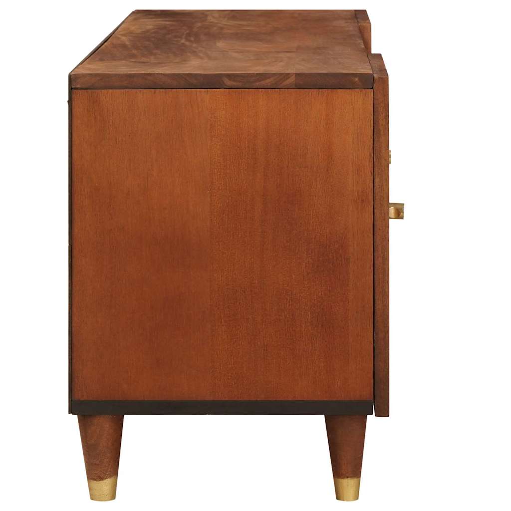vidaXL Meuble TV avec étagère Marron 105 x 33,5 x 46 cm Bois de manguier massif