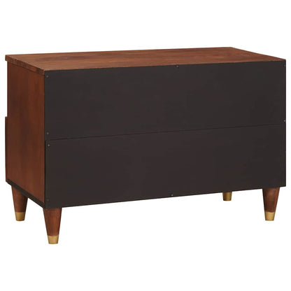 Meuble TV vidaXL avec étagère Marron 70 x 33,5 x 46 cm Bois de manguier massif