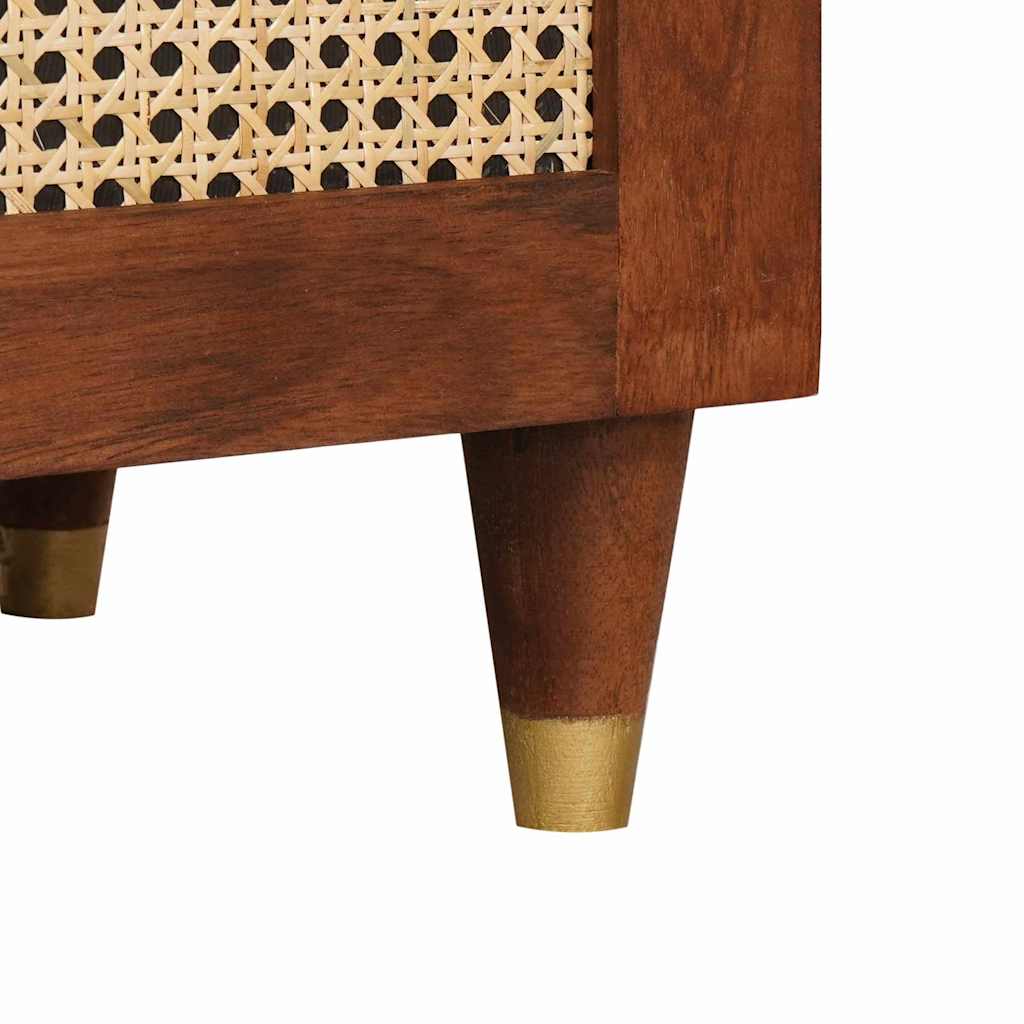 vidaXL Sideboard Braun 60 x 33 x 75 cm Massivholz Mango
