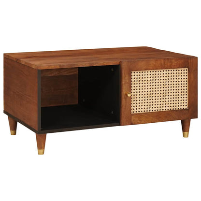 vidaXL Couchtisch 80 x 50 x 40 cm Massivholz Mango
