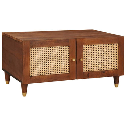 vidaXL Couchtisch 80 x 50 x 40 cm Massivholz Mango
