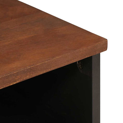 vidaXL Nachttisch 2 pcs Braun 40 x 33 x 46 cm Massivholz Akazie