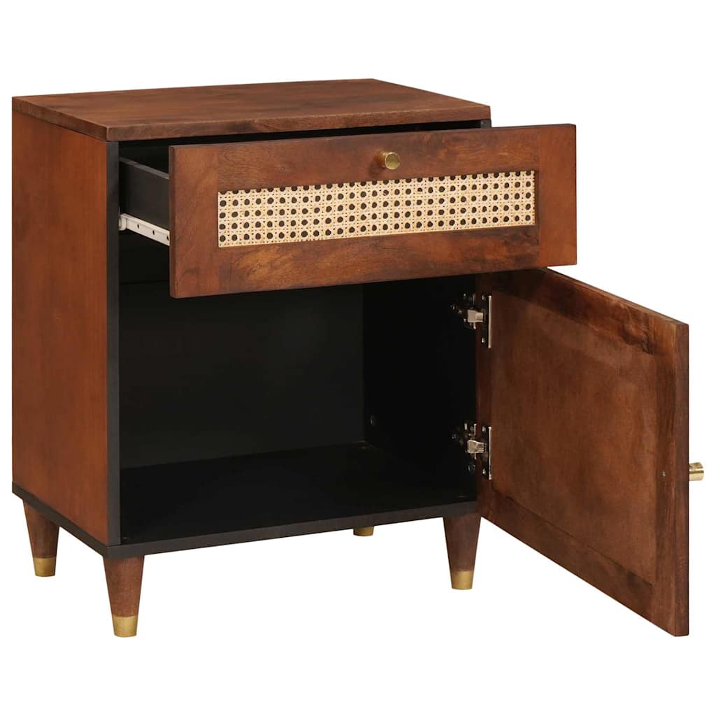 Nachttische mit Schubladen 50 x 33 x 60 cm Massivholz Mango