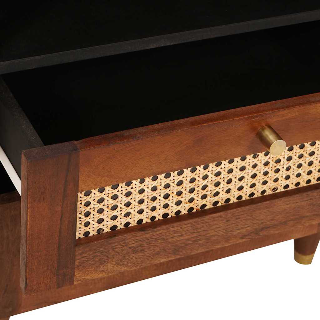 vidaXL Nachttische mit Schubladen 50 x 33 x 62 cm Massivholz Mango