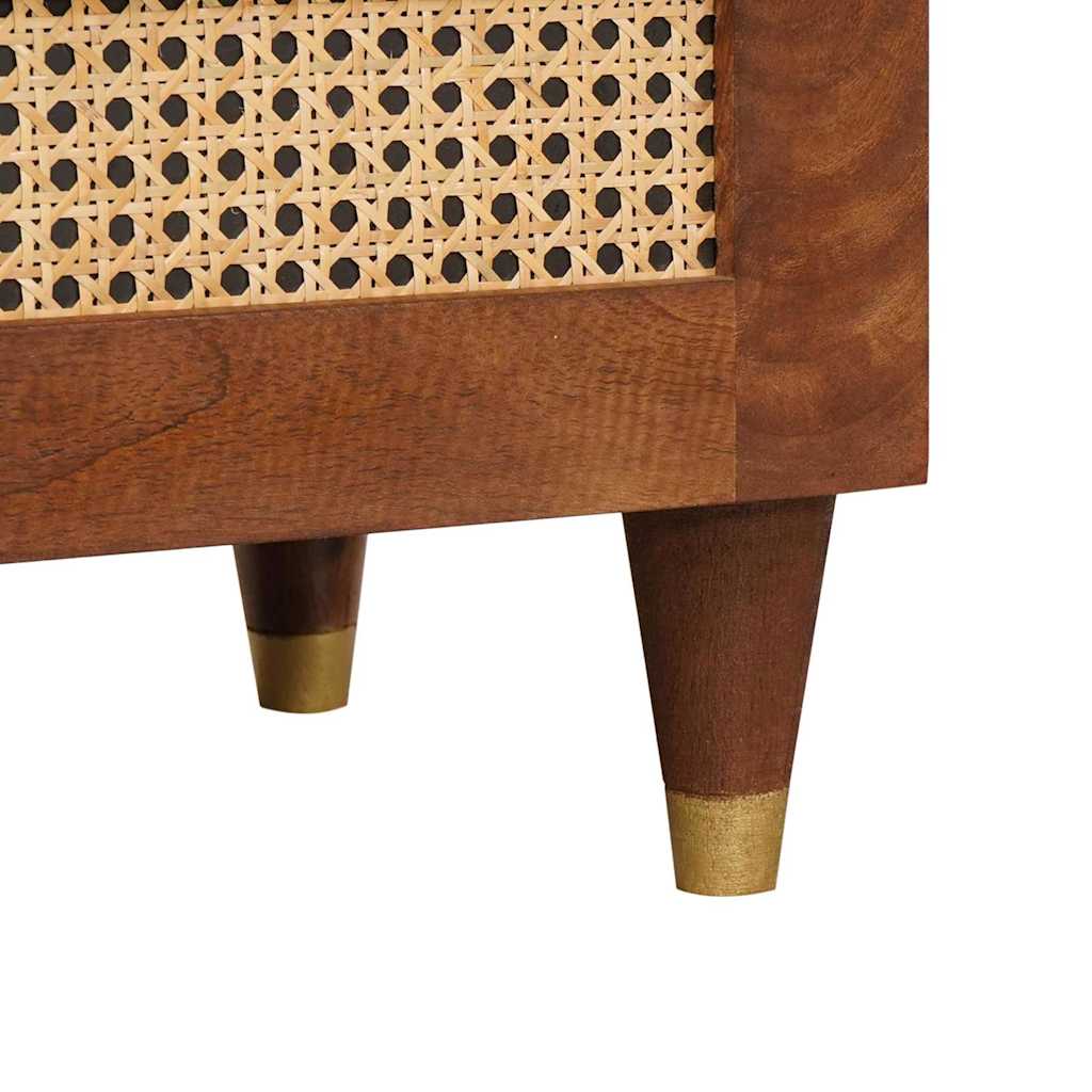 vidaXL Nachttische mit Schubladen 50 x 33 x 62 cm Massivholz Mango