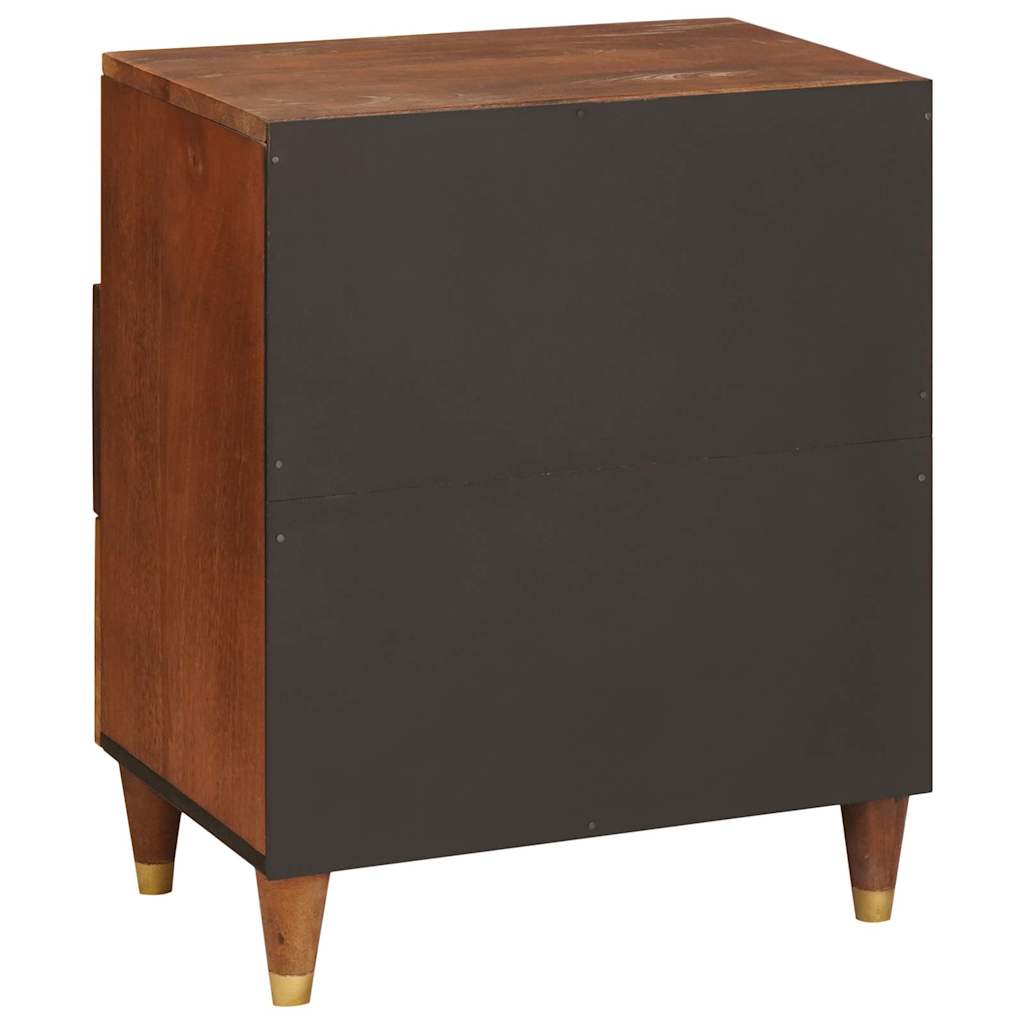 vidaXL Nachttische mit Schubladen 50 x 33 x 62 cm Massivholz Mango