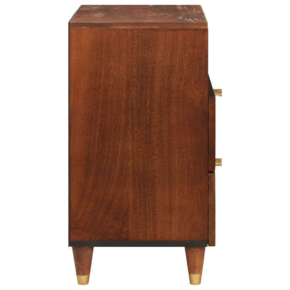 vidaXL Nachttische mit Schubladen 50 x 33 x 62 cm Massivholz Mango