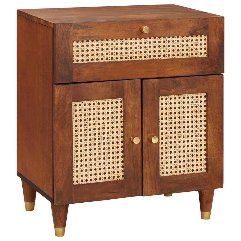 vidaXL Nachttische mit Schubladen 50 x 33 x 60 cm Massivholz Mango