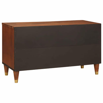 vidaXL TV-Schränk mit Regal Braun 80 x 31,5 x 46 cm Massivholz Mango