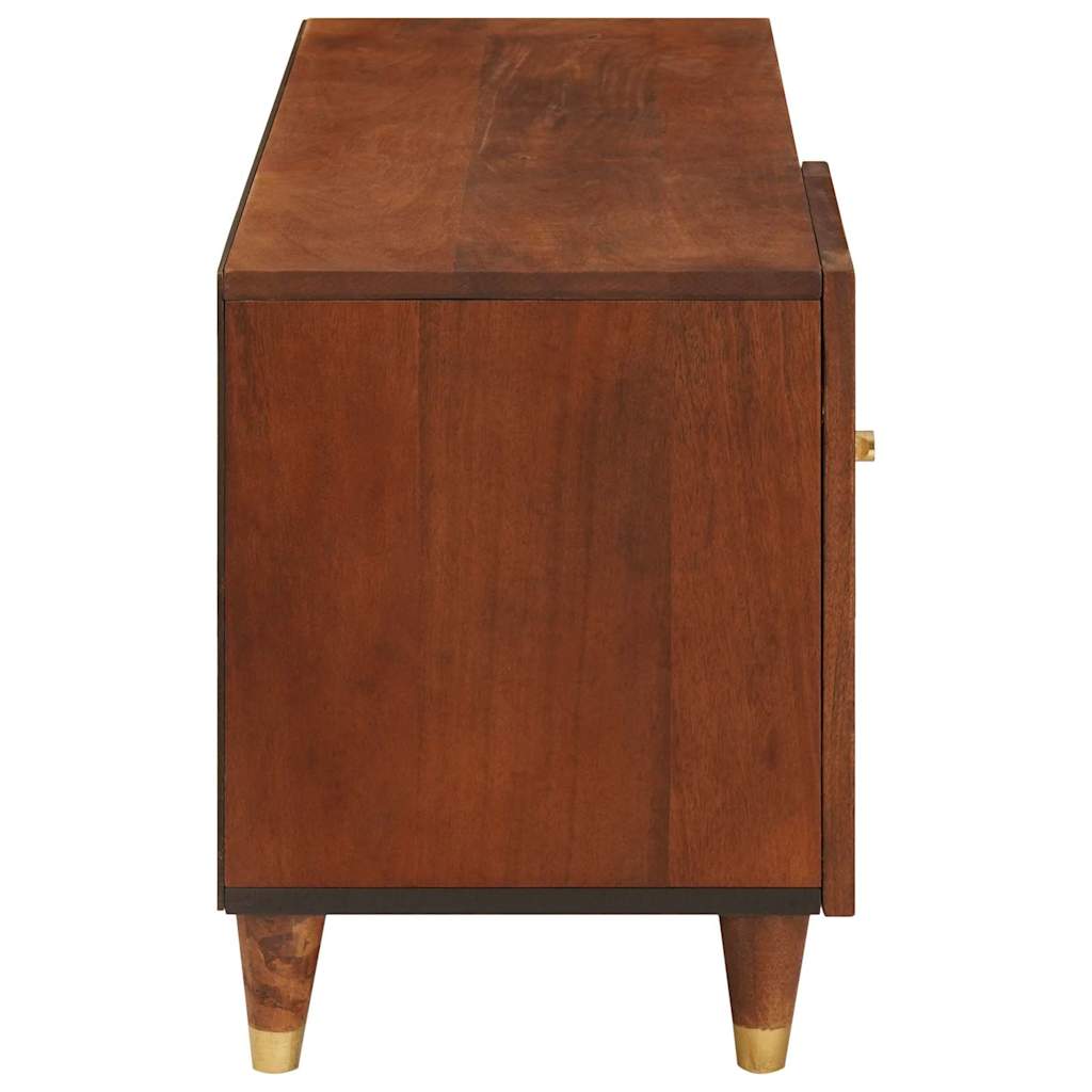 vidaXL TV-Schränk mit Regal Braun 80 x 31,5 x 46 cm Massivholz Mango