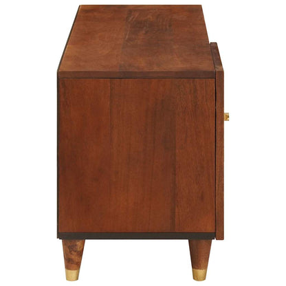 vidaXL TV-Schränk mit Regal Braun 80 x 31,5 x 46 cm Massivholz Mango