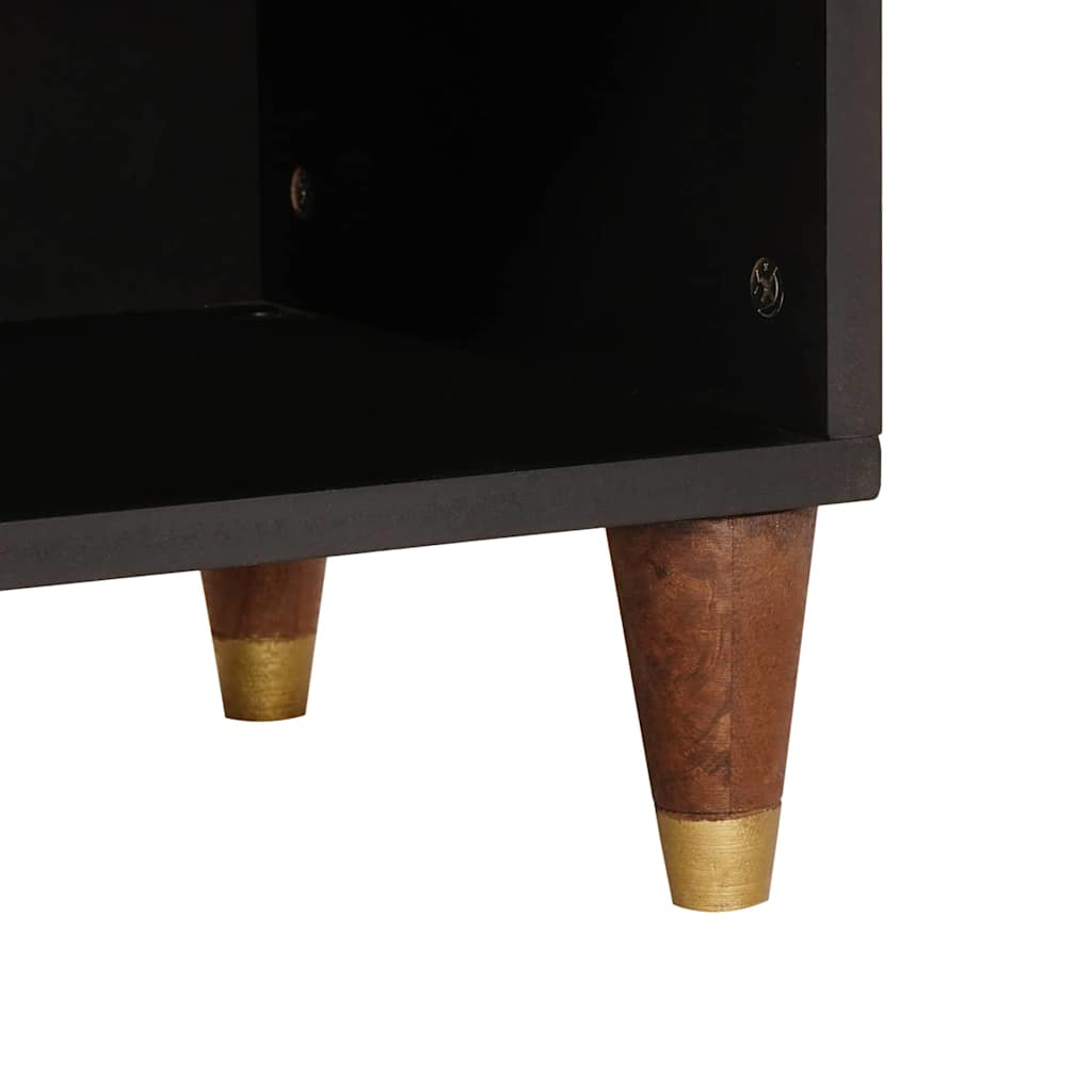vidaXL TV-Schränk mit Regal Braun 100 x 33,5 x 46 cm Massivholz Mango
