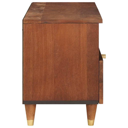 vidaXL TV-Schränk mit Regal Braun 80 x 33,5 x 46 cm Massivholz Mango