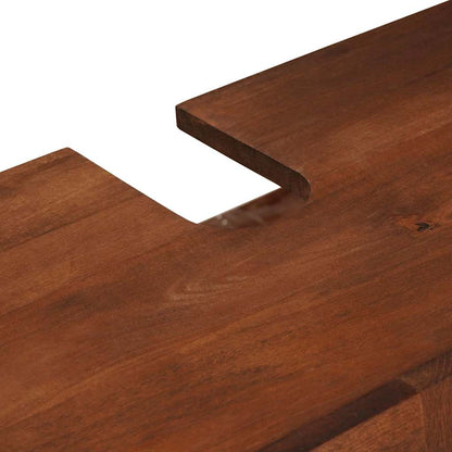 vidaXL Waschbeckenunterschrank Braun 62 x 33 x 58 cm Holzwerkstoff