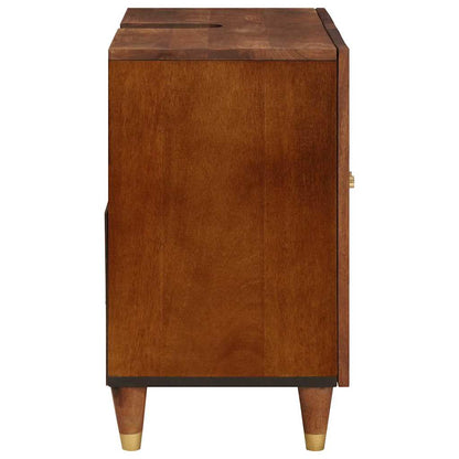 vidaXL Waschbeckenunterschrank Braun 62 x 33 x 58 cm Holzwerkstoff