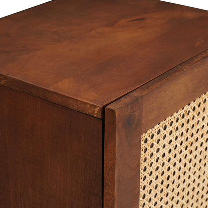 vidaXL Badezimmerschrank mit Tür Braun 38 x 33,5 x 48 cm Holzwerkstoff