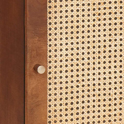 vidaXL Badezimmerschrank mit Tür Braun 38 x 33,5 x 48 cm Holzwerkstoff