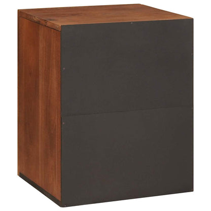 vidaXL Badezimmerschrank mit Tür Braun 38 x 33,5 x 48 cm Holzwerkstoff