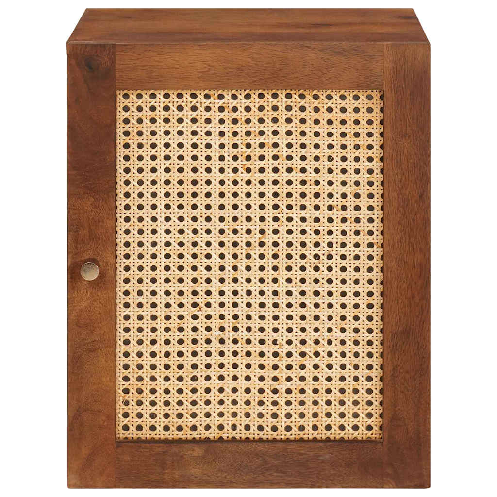 vidaXL Badezimmerschrank mit Tür Braun 38 x 33,5 x 48 cm Holzwerkstoff