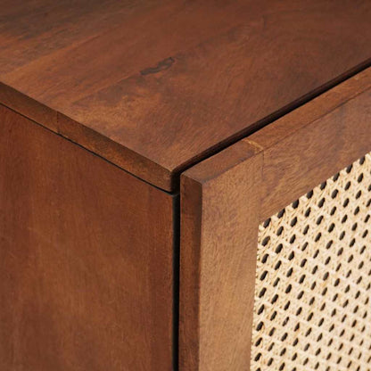 vidaXL Badezimmerschrank mit Tür Braun 38 x 33,5 x 58 cm Holzwerkstoff