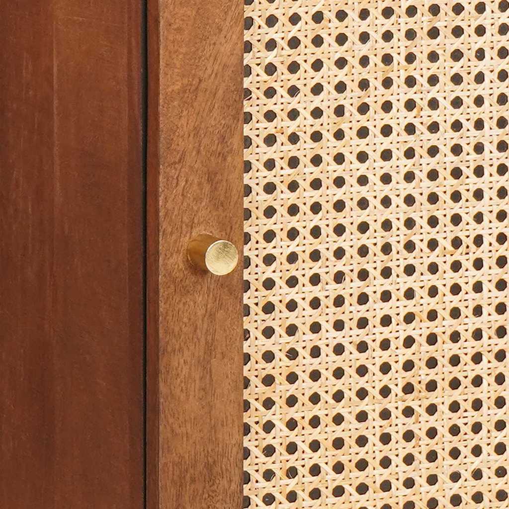 vidaXL Badezimmerschrank mit Tür Braun 38 x 33,5 x 58 cm Holzwerkstoff