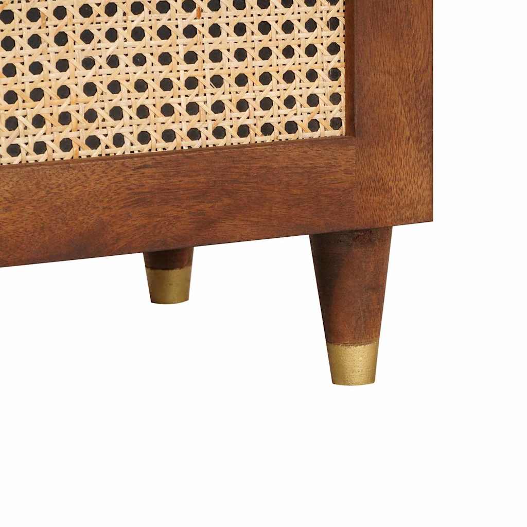 vidaXL Badezimmerschrank mit Tür Braun 38 x 33,5 x 58 cm Holzwerkstoff
