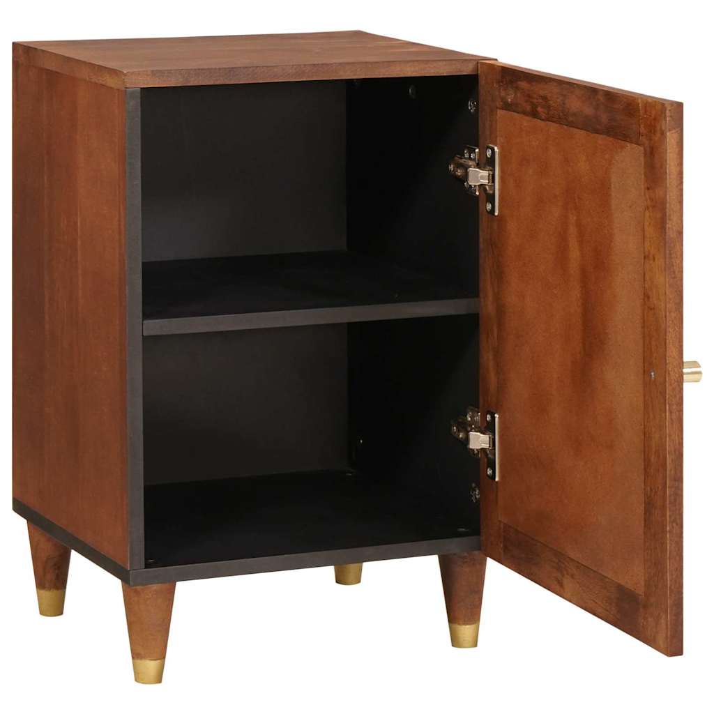 vidaXL Badezimmerschrank mit Tür Braun 38 x 33,5 x 58 cm Holzwerkstoff