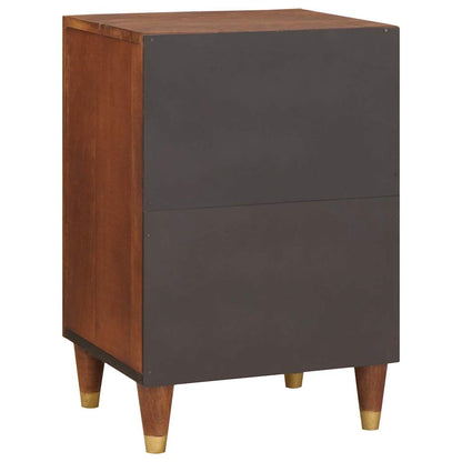 vidaXL Badezimmerschrank mit Tür Braun 38 x 33,5 x 58 cm Holzwerkstoff