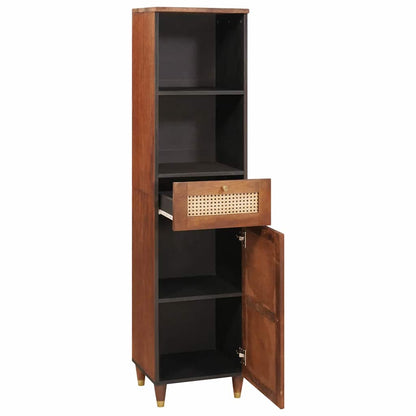 vidaXL Sideboard mit Regal Braun 38 x 33,5 x 160 cm Massivholz Mango
