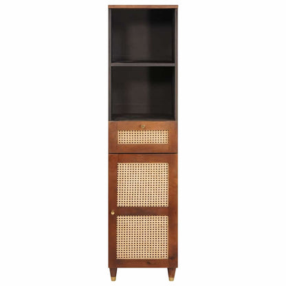 vidaXL Sideboard mit Regal Braun 38 x 33,5 x 160 cm Massivholz Mango