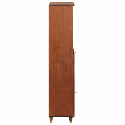 vidaXL Sideboard mit Regal Braun 38 x 33,5 x 160 cm Massivholz Mango
