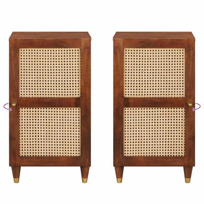 vidaXL Sideboard Braun 40 x 33,5 x 75 cm Massivholz Mango