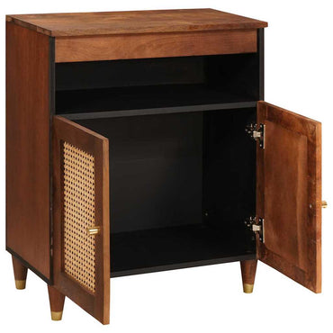vidaXL Seitenschrank Braun 60 x 33,5 x 75 cm Massivholz Mango