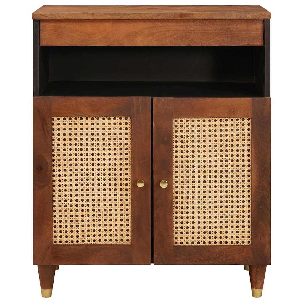 Seitenschrank Braun 60 x 33,5 x 75 cm Massivholz Mango